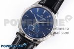 Master Ultra Thin Moon SS APSF 1:1 Best Edition Blue Dial on Black Leather Strap SA925 Super Clone - Image 2
