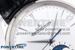 Master Ultra Thin Moon SS APSF 1:1 Best Edition Silver Dial on Black Leather Strap SA925 Super Clone - Image 4