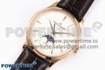 Master Ultra Thin Moon RG APSF 1:1 Best Edition White Dial on Brown Leather Strap SA925 Super Clone - Image 2