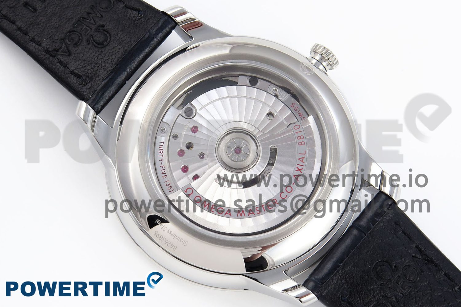 De Ville Power Reserve SS MKF 1:1 Best Edition Pink Dial on Black Leather Strap - Image 8