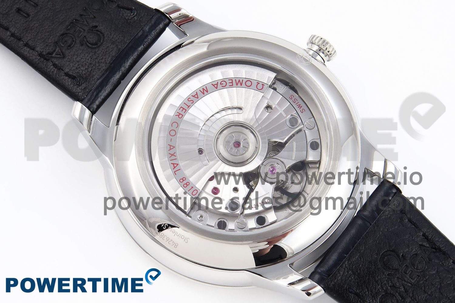 De Ville Power Reserve SS MKF 1:1 Best Edition Blue Textured Dial on Black Leather Strap A8810 - Image 9