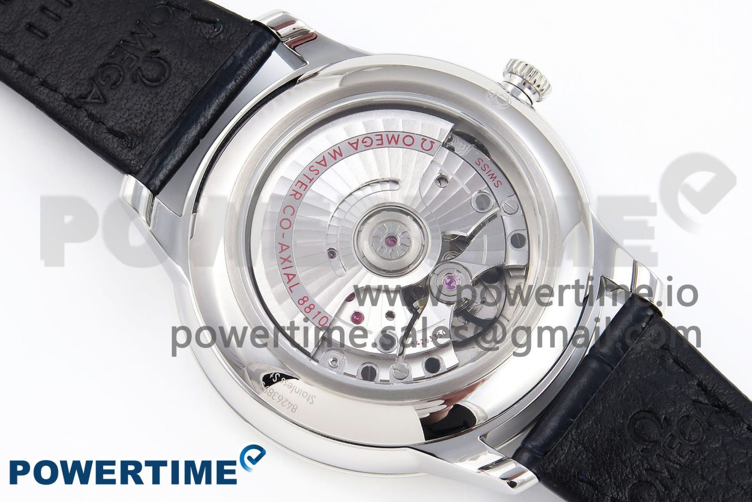 De Ville Power Reserve SS MKF 1:1 Best Edition Purple Dial on Black Leather Strap A8810 - Image 9