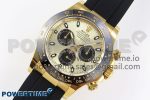 Daytona 116518 APSF 1:1 Best Edition YG/Black Dial on Oysterflex Rubber Strap SH4130 - Image 2