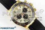 Daytona 116518 APSF 1:1 Best Edition YG/Black Dial on Oysterflex Rubber Strap SH4130 - Image 3