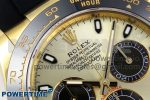 Daytona 116518 APSF 1:1 Best Edition YG/Black Dial on Oysterflex Rubber Strap SH4130 - Image 4