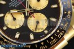 Daytona 116518 APSF 1:1 Best Edition Black/YG Dial on Oysterflex Rubber Strap SH4130 - Image 5