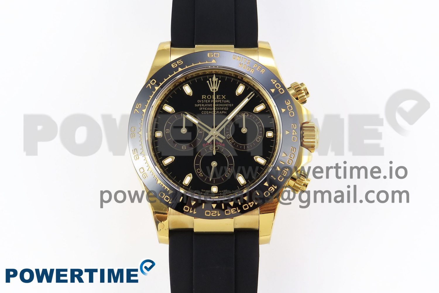 Daytona 116518 APSF 1:1 Best Edition Black Dial on Oysterflex Rubber Strap SH4130 - Image 1