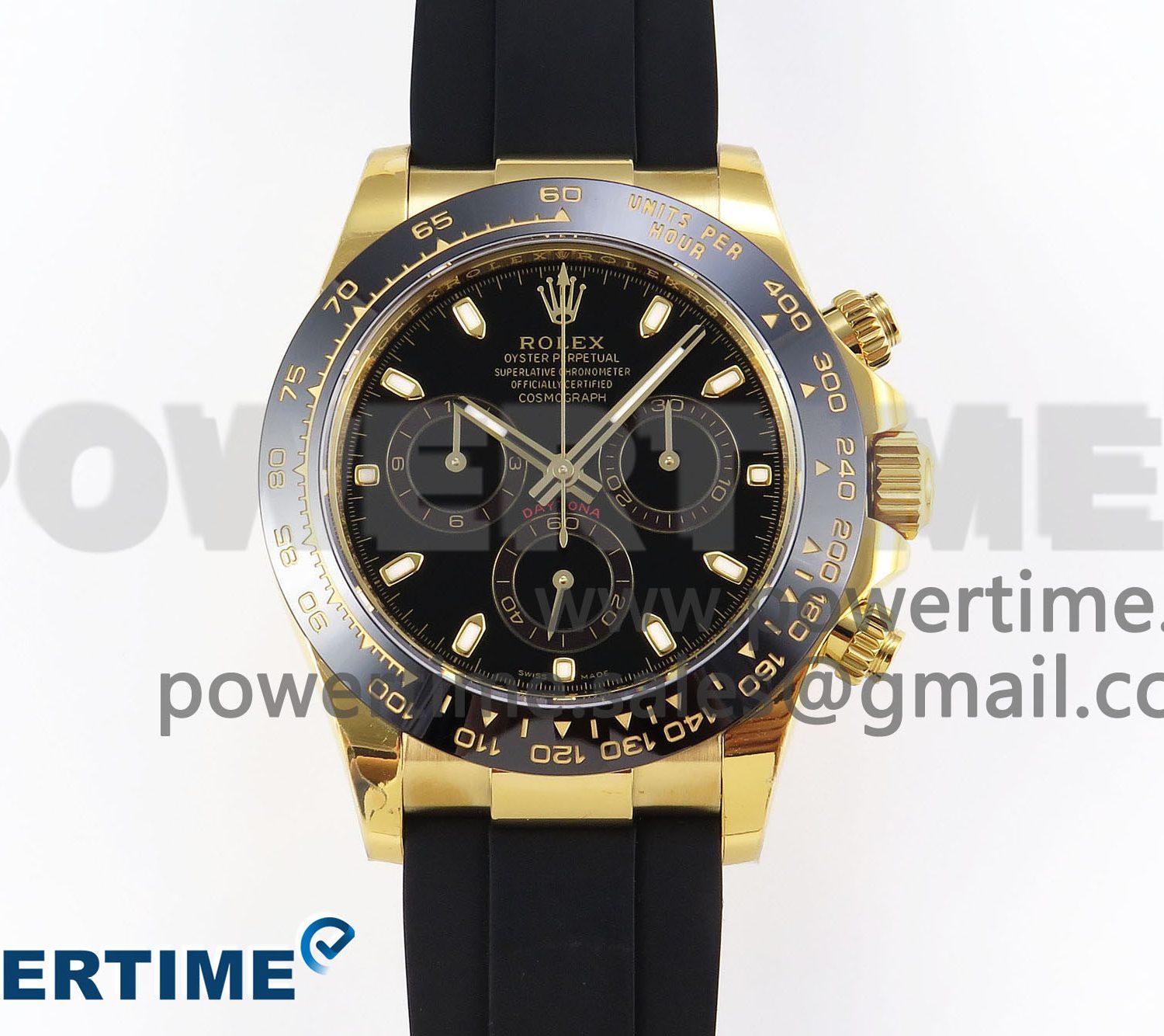 Daytona 116518 APSF 1:1 Best Edition Black Dial on Oysterflex Rubber Strap SH4130