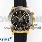 Daytona 116518 APSF 1:1 Best Edition Black Dial on Oysterflex Rubber Strap SH4130