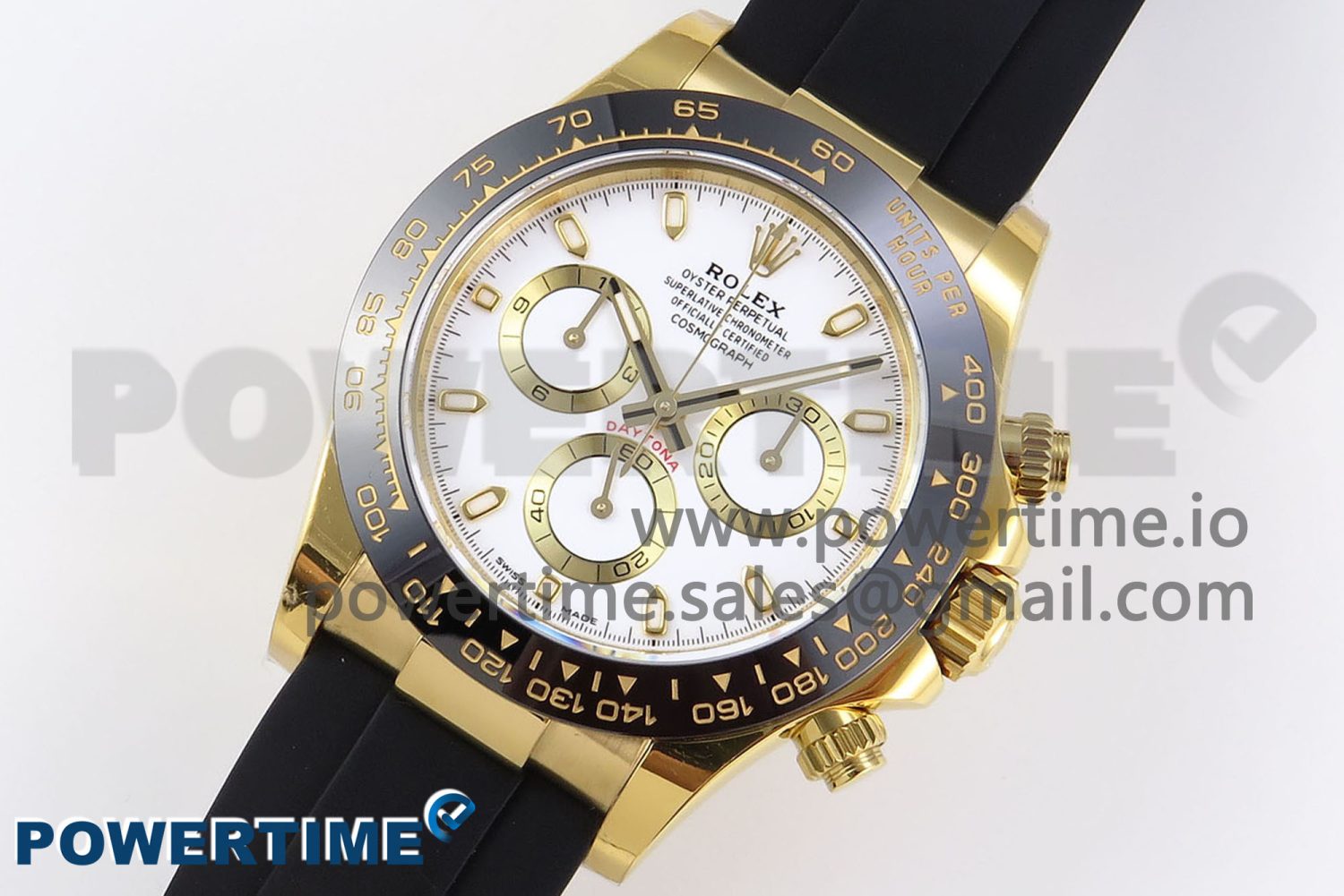 Daytona 116518 APSF 1:1 Best Edition White Dial on Oysterflex Rubber Strap SH4130 - Image 2