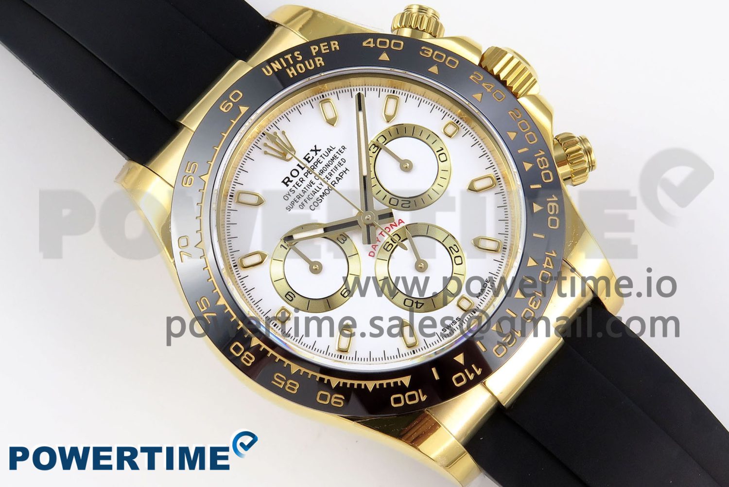 Daytona 116518 APSF 1:1 Best Edition White Dial on Oysterflex Rubber Strap SH4130 - Image 3
