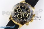Daytona 116518 APSF 1:1 Best Edition Black Diamonds Dial on Oysterflex Rubber Strap SH4130 - Image 2
