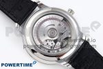 De Ville Date SS MKF 1:1 Best Edition White Dial Roman Marker on Black Leather Strap A8800 - Image 8