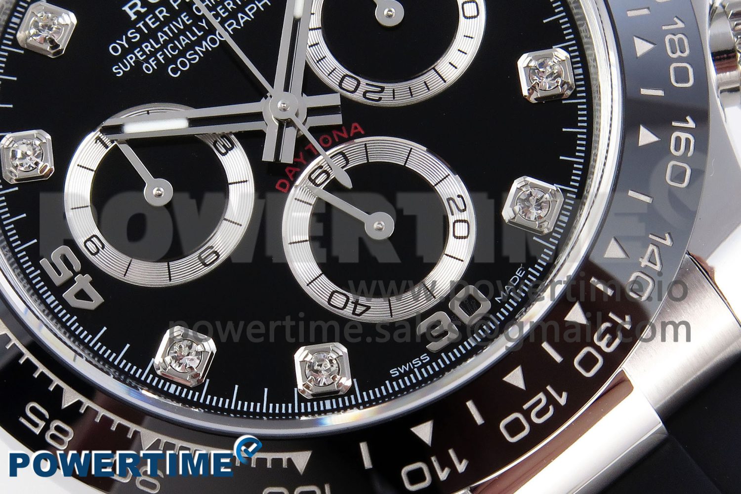 Daytona 116519 APSF 1:1 Best Edition Black Diamonds Dial on Oysterflex Rubber Strap SH4130 - Image 5