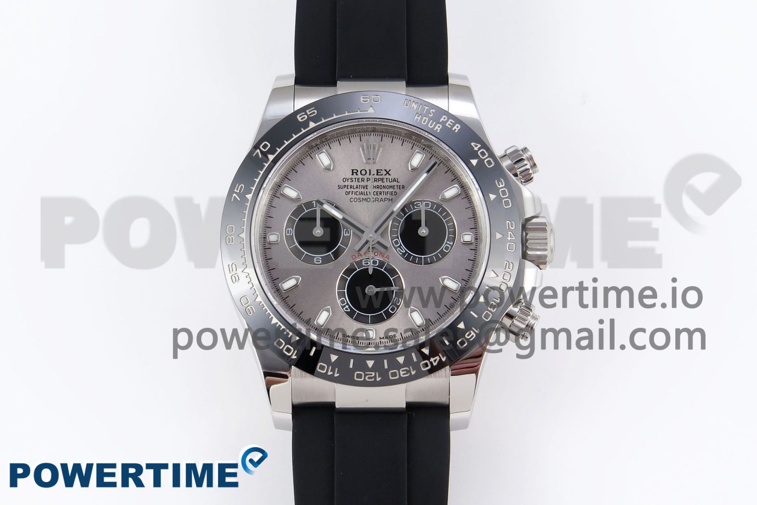Daytona 116519 APSF 1:1 Best Edition Gray Dial on Oysterflex Rubber Strap SH4130 - Image 1