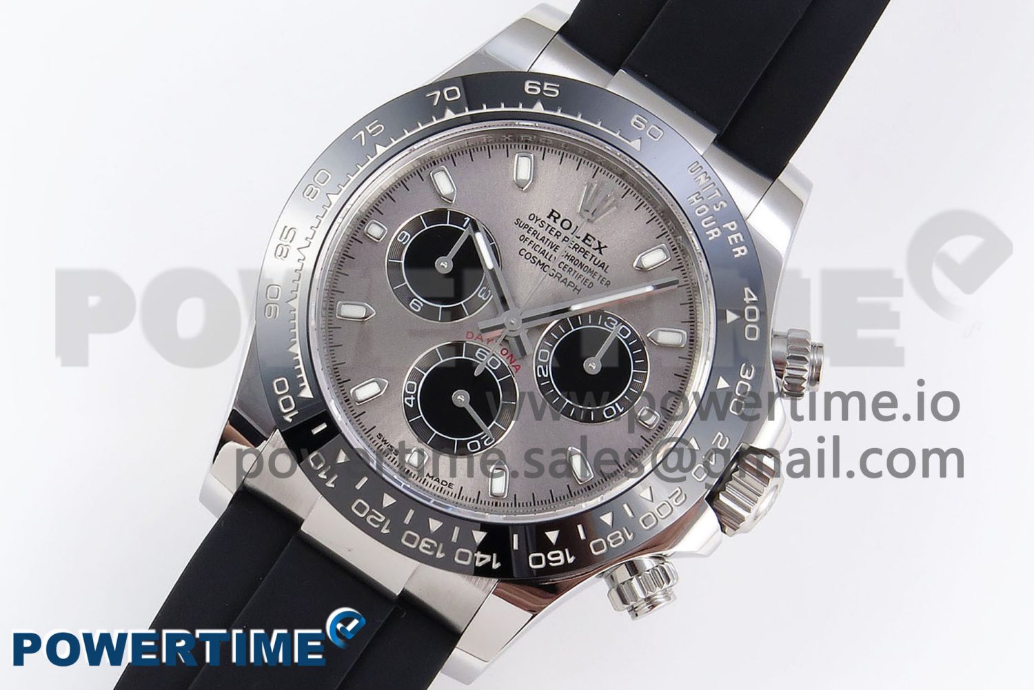 Daytona 116519 APSF 1:1 Best Edition Gray Dial on Oysterflex Rubber Strap SH4130 - Image 2