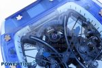 RM53-02 BLUE TRANSPARENT TOURBILLON RMF BEST EDITION SKELETON DIAL ON WHITE RUBBER STRAP V2 - Image 4