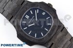 NAUTILUS 5711 DIW CARBON DIWF 1:1 BEST EDITION BLACK TEXTURED DIAL ON CARBON BRACELET 324CS - Image 3