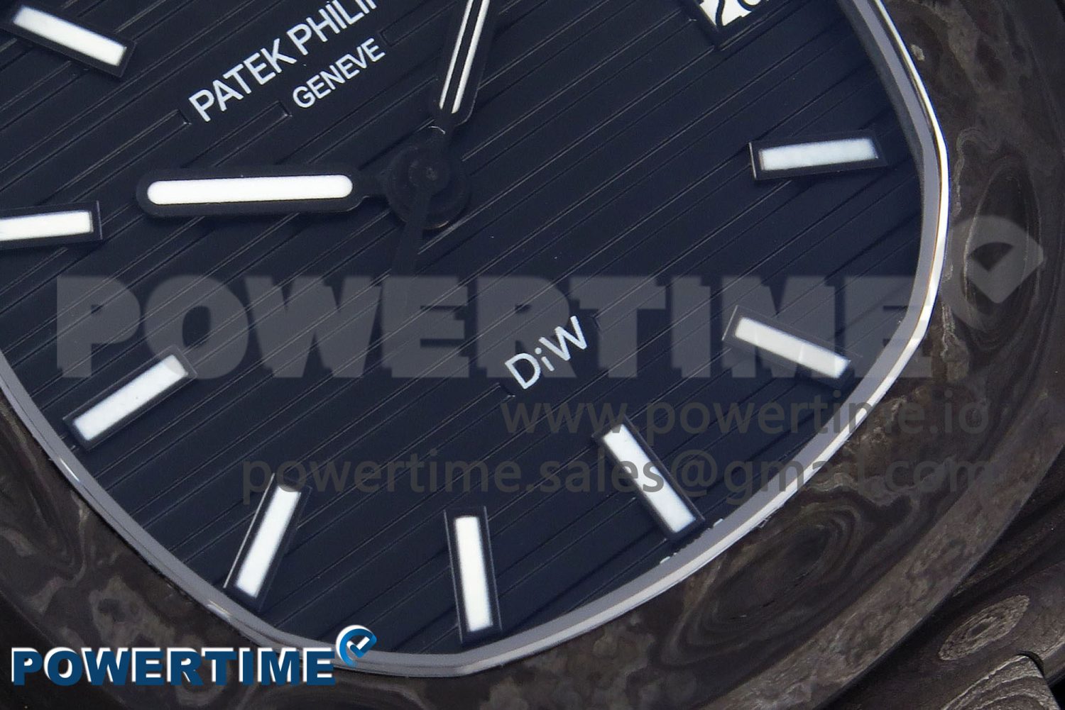 NAUTILUS 5711 DIW CARBON DIWF 1:1 BEST EDITION BLACK TEXTURED DIAL ON CARBON BRACELET 324CS - Image 5