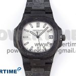 NAUTILUS 5711 DIW CARBON DIWF 1:1 BEST EDITION BLACK/BLUE TEXTURED DIAL ON CARBON BRACELET 324CS