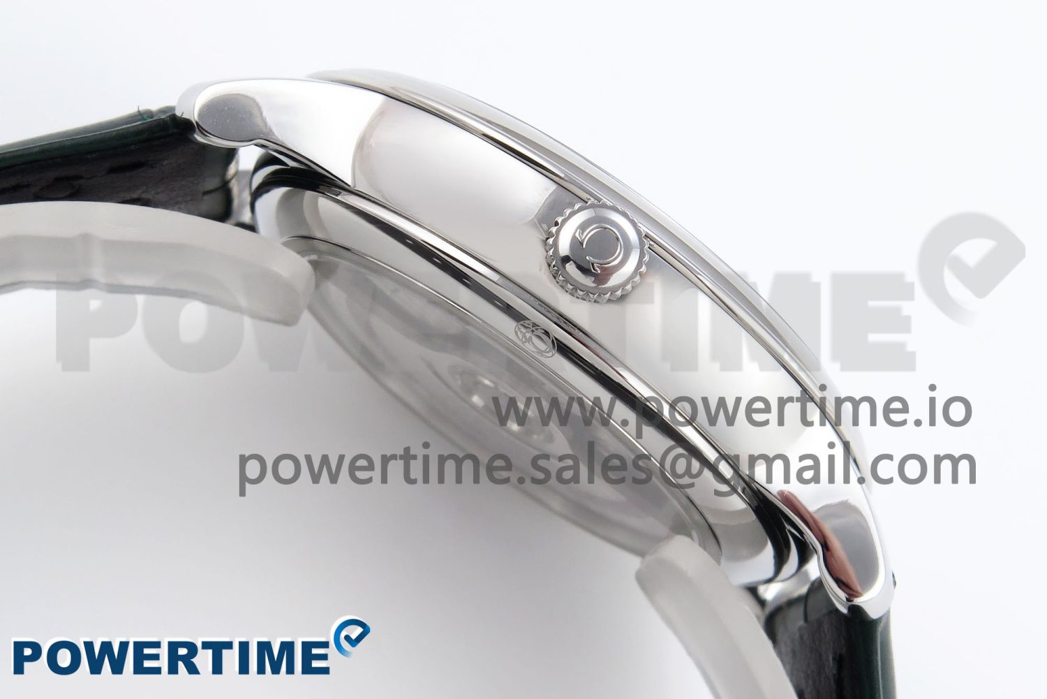 De Ville Date SS MKF 1:1 Best Edition Dark Gray Dial Roman Marker on Black Leather Strap A8800 - Image 6