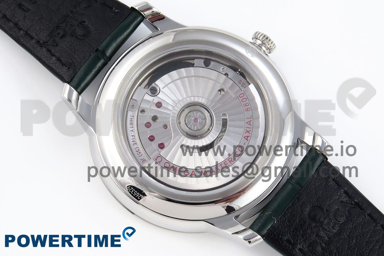 De Ville Date SS MKF 1:1 Best Edition Dark Gray Dial Roman Marker on Black Leather Strap A8800 - Image 8