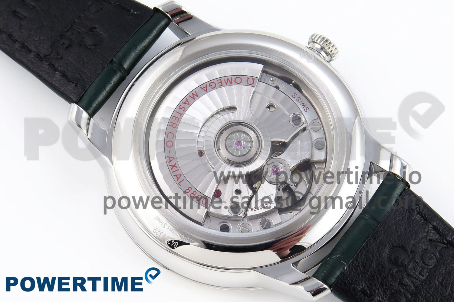 De Ville Date SS MKF 1:1 Best Edition Dark Gray Dial Roman Marker on Black Leather Strap A8800 - Image 9