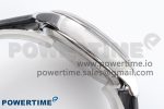 De Ville Date SS MKF 1:1 Best Edition Grey Dial Roman Marker on Black Leather Strap A8800 - Image 7