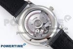 De Ville Date SS MKF 1:1 Best Edition Grey Dial Roman Marker on Black Leather Strap A8800 - Image 8