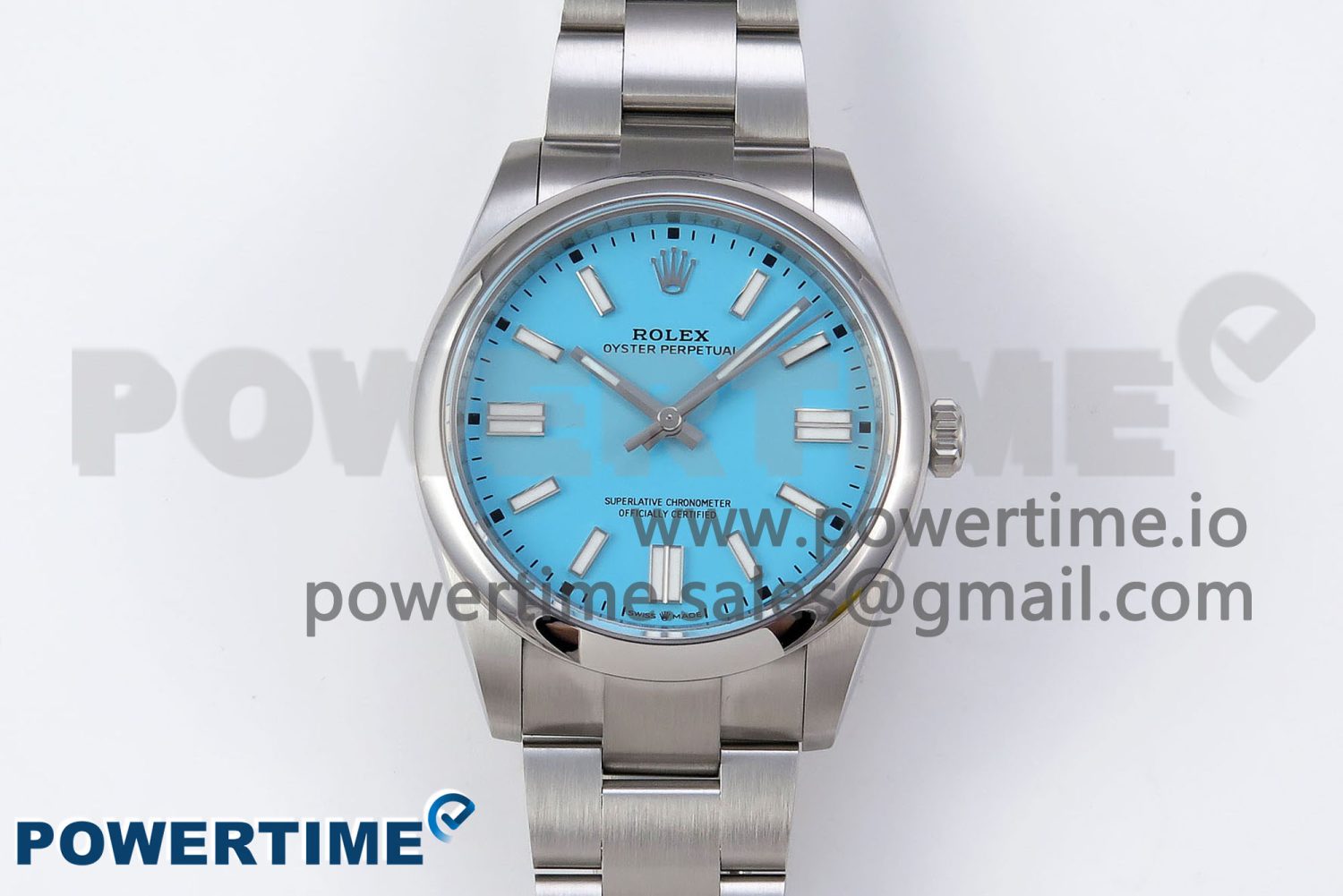 OYSTER PERPETUAL 124300 41MM VSF 1:1 BEST EDITION 904L STEEL TIFFANY BLUE DIAL VS3235 - Image 1