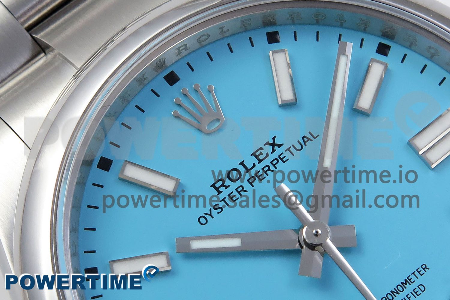 OYSTER PERPETUAL 124300 41MM VSF 1:1 BEST EDITION 904L STEEL TIFFANY BLUE DIAL VS3235 - Image 4