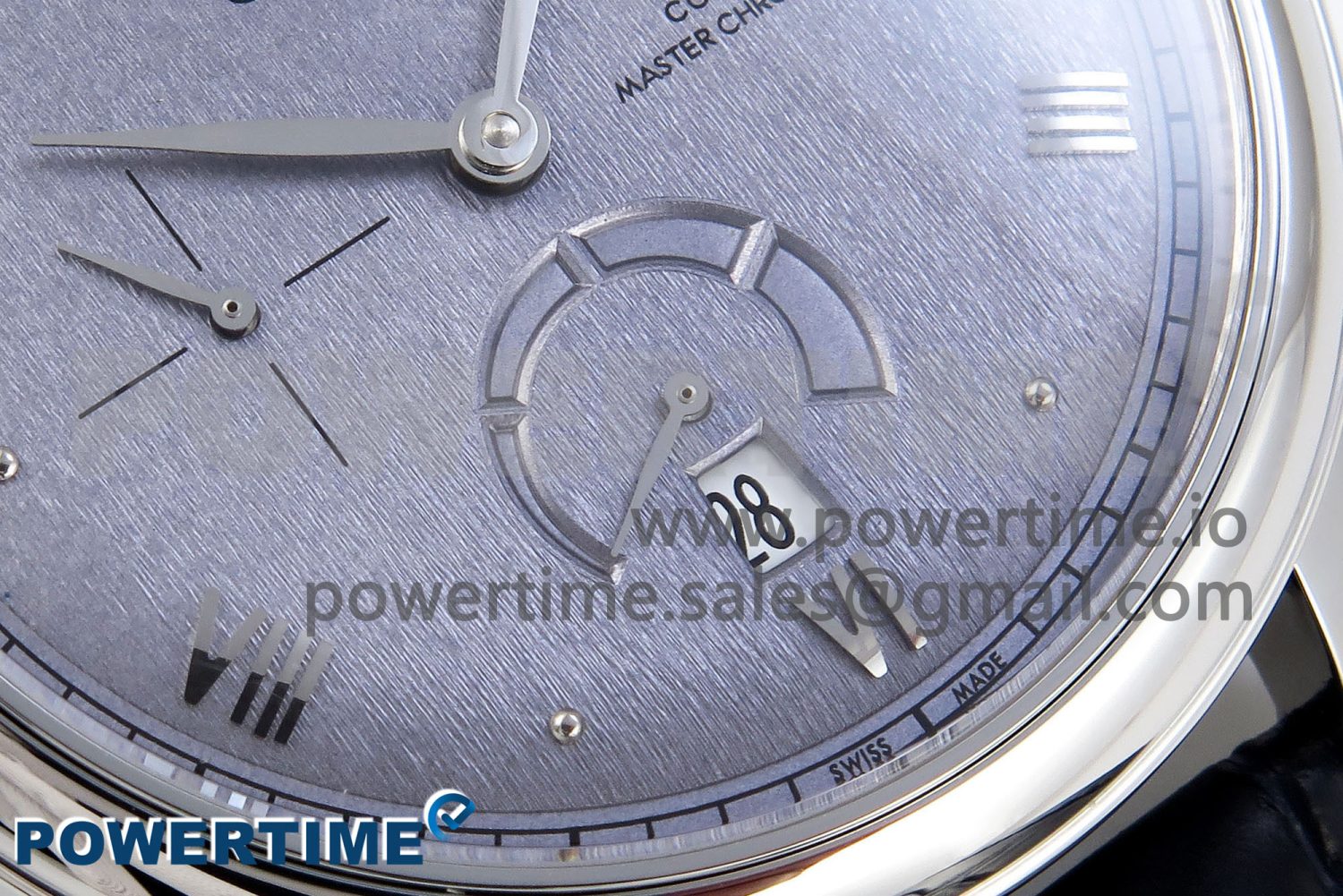 De Ville Power Reserve SS MKF 1:1 Best Edition Blue Textured Dial on Black Leather Strap A8810 - Image 5