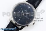 De Ville Power Reserve SS MKF 1:1 Best Edition Black Dial on Black Leather Strap A8810 - Image 2