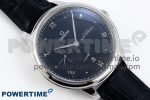 De Ville Power Reserve SS MKF 1:1 Best Edition Black Dial on Black Leather Strap A8810 - Image 3