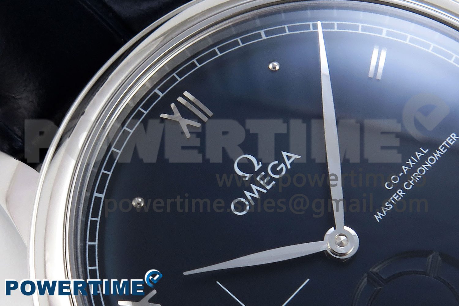 De Ville Power Reserve SS MKF 1:1 Best Edition Black Dial on Black Leather Strap A8810 - Image 4