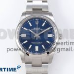 OYSTER PERPETUAL 124300 41MM VSF 1:1 BEST EDITION 904L STEEL BLUE DIAL VS3235