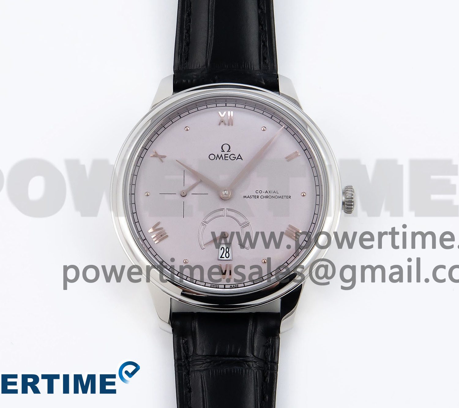 De Ville Power Reserve SS MKF 1:1 Best Edition Purple Dial on Black Leather Strap A8810