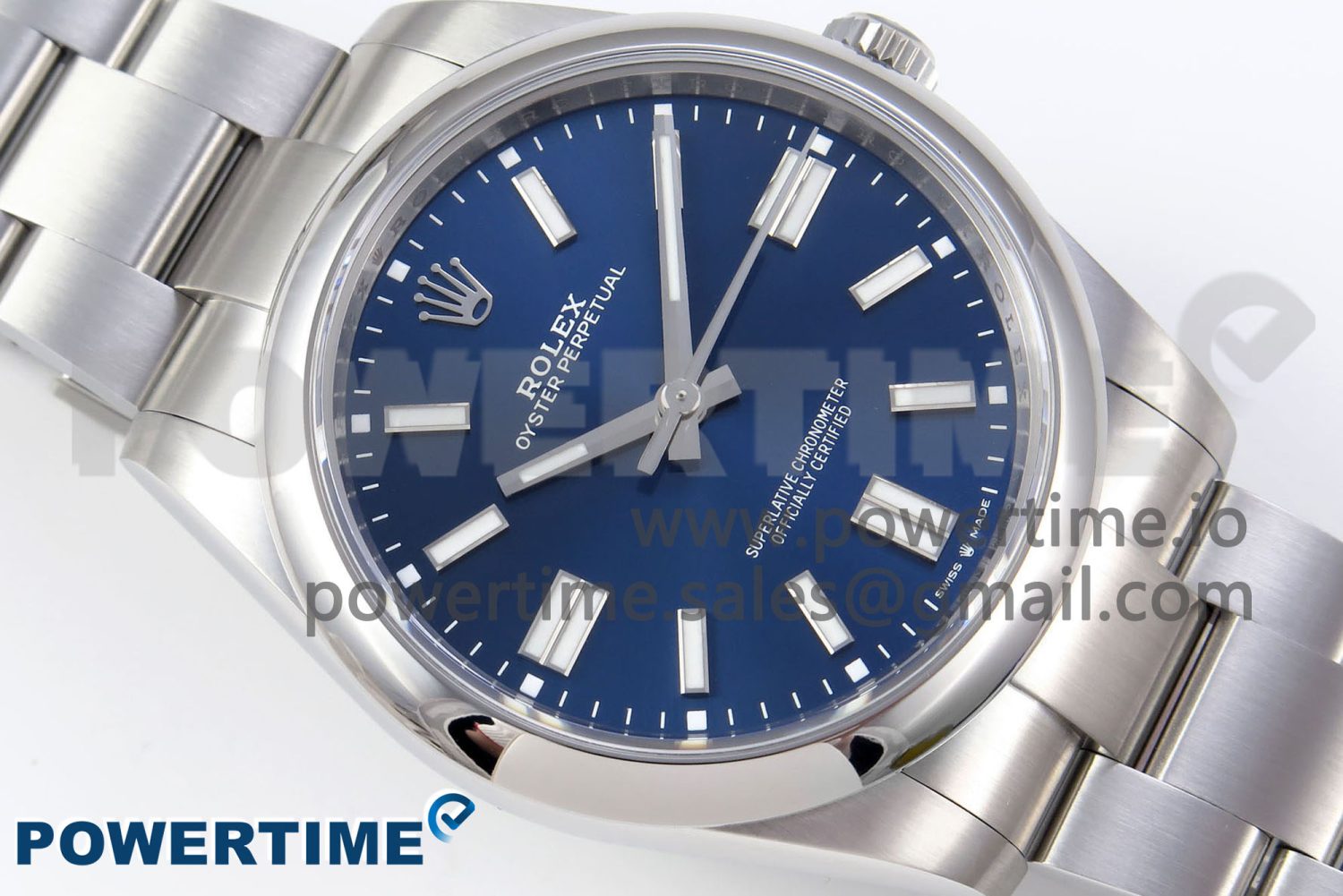 OYSTER PERPETUAL 124300 41MM VSF 1:1 BEST EDITION 904L STEEL BLUE DIAL VS3235 - Image 3
