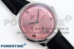 De Ville Power Reserve SS MKF 1:1 Best Edition Pink Dial on Black Leather Strap - Image 3