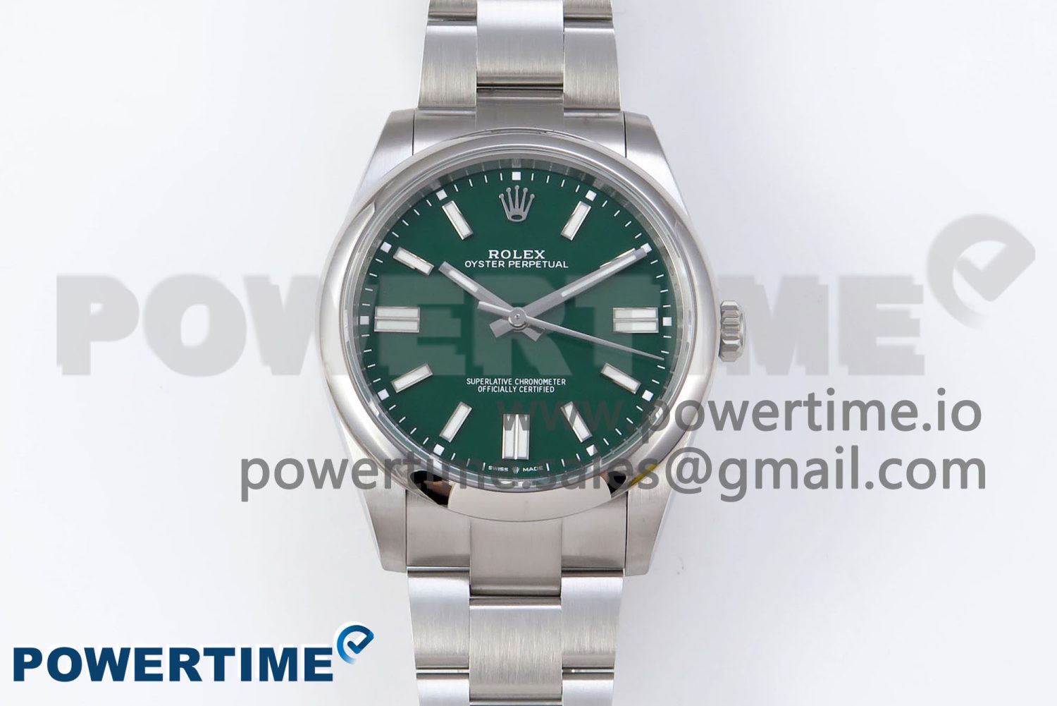 OYSTER PERPETUAL 124300 41MM VSF 1:1 BEST EDITION 904L STEEL GREEN DIAL VS3235 - Image 1