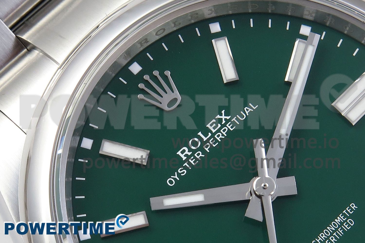 OYSTER PERPETUAL 124300 41MM VSF 1:1 BEST EDITION 904L STEEL GREEN DIAL VS3235 - Image 4