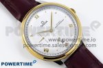De Ville Power Reserve YG MKF 1:1 Best Edition White Dial on Brown Leather Strap A8810 - Image 3