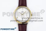 De Ville Date YG MKF 1:1 Best Edition White Dial Roman Marker on Brown Leather Strap A8800