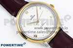 De Ville Date YG MKF 1:1 Best Edition White Dial Roman Marker on Brown Leather Strap A8800 - Image 3