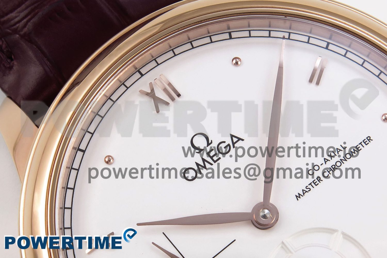 De Ville Power Reserve RG MKF 1:1 Best Edition White Dial on Brown Leather Strap A8810 - Image 4