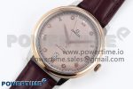 De Ville Power Reserve RG MKF 1:1 Best Edition RG Textured Dial on Brown Leather Strap A8810 - Image 2