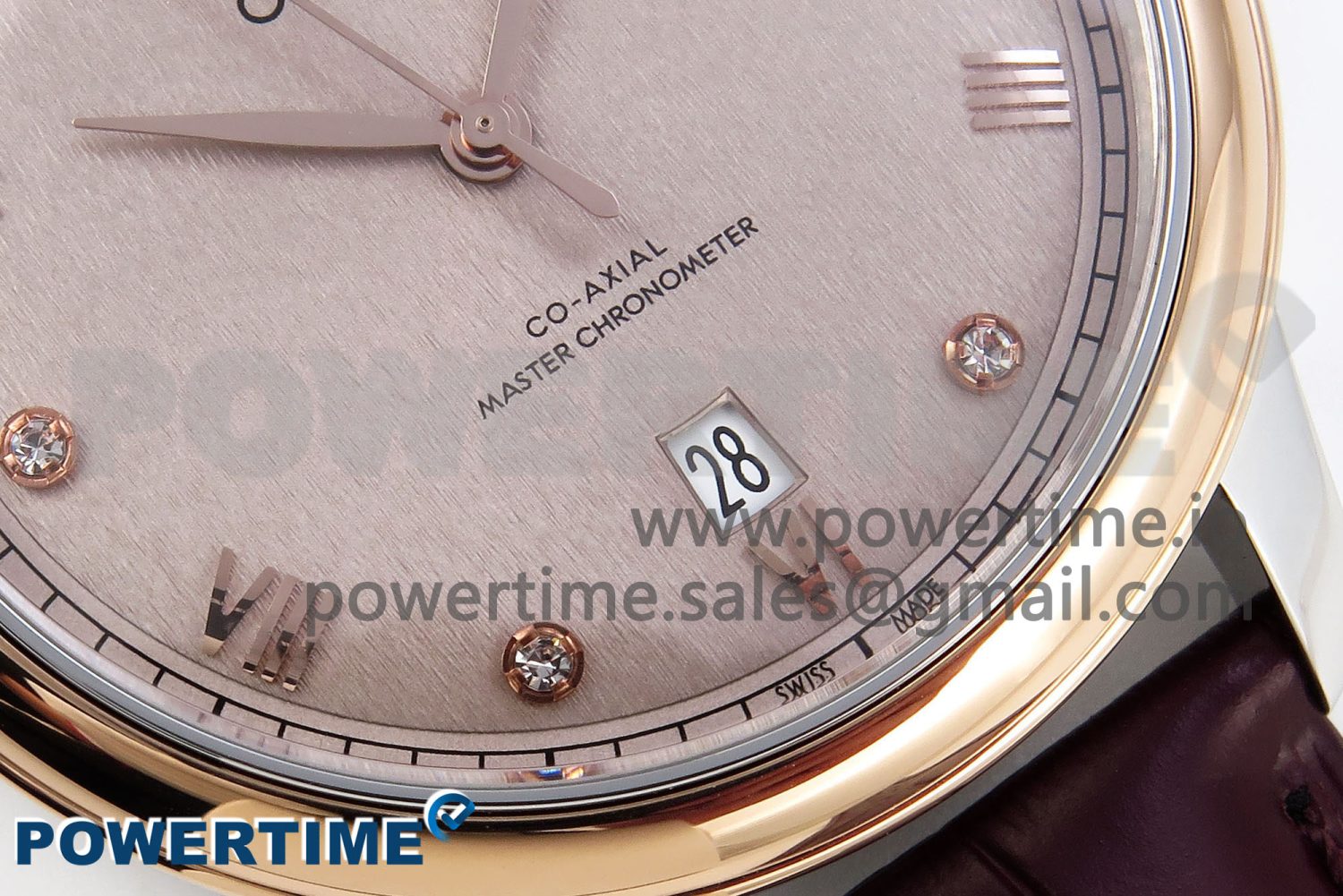 De Ville Power Reserve RG MKF 1:1 Best Edition RG Textured Dial on Brown Leather Strap A8810 - Image 5