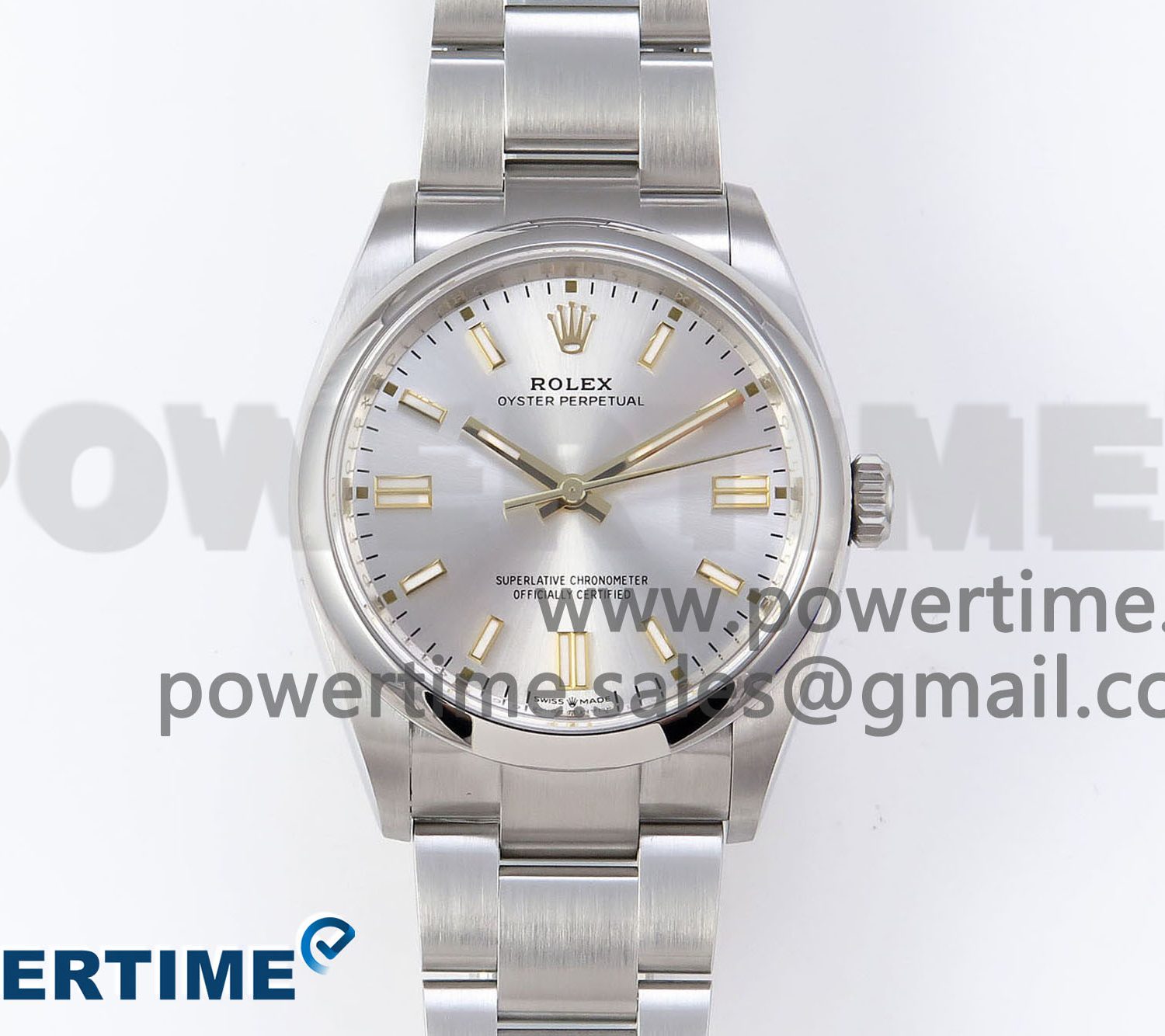 OYSTER PERPETUAL 126000 36MM VSF 1:1 BEST EDITION 904L STEEL SILVER DIAL VS3235