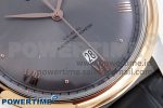 De Ville Date RG MKF 1:1 Best Edition Gray Dial Roman Marker on Gray Leather Strap A8800 - Image 5