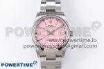 OYSTER PERPETUAL 126000 36MM VSF 1:1 BEST EDITION 904L STEEL PINK DIAL VS3235